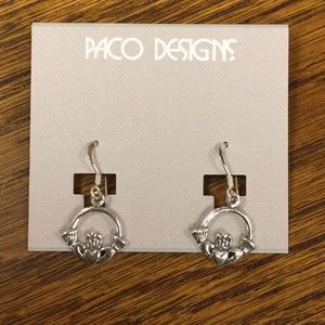 Sterling Silver Claddagh Earrings
